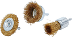 Conjunto de escovas de fio de aço | Ø 25 - 50 mm | 3 peças