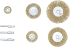 Conjunto de escovas de fio de aço | Ø 25 - 75 mm | 8 peças