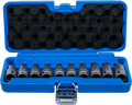 Conjunto de Encaixes de Impacto Torx | 1/2" | T20 - T70 | 10 peças
