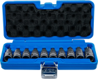 Conjunto de Encaixes de Impacto Torx | 1/2" | T20 - T70 | 10 peças