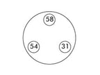 Ficha macho 2 polos (S.50979)