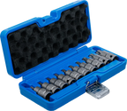 Conjunto de Encaixes de Impacto Torx | 1/2" | T20 - T70 | 10 peças