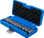 Conjunto de Encaixes de Impacto Torx | 1/2" | T20 - T70 | 10 peças