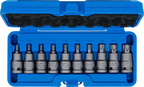 Conjunto de Encaixes de Impacto Torx | 1/2" | T20 - T70 | 10 peças