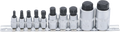 Conjunto de Encaixes para Pontas Extra Curtos | Sextavado Interno | 4-19 mm | 10 peças