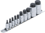 Conjunto de Encaixes para Pontas Extra Curtos | Sextavado Interno | 4-19 mm | 10 peças