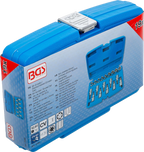 Conjunto de Encaixes Torx e Perfil E | 1/2" | T20-T70 + E10-E24 | 19 peças