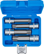 Conjunto de Encaixes Torx com Furo | 1/2" | T70 - T100 | 4 peças