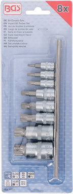 Conjunto de Encaixes para Pontas XZN | M4 - M16 | 8 peças