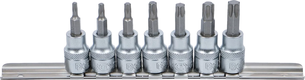 Conjunto de Encaixes para Pontas Torx | 3/8" | T15 - T50 | 7 peças