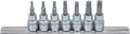 Conjunto de Encaixes para Pontas Torx | 3/8" | T15 - T50 | 7 peças