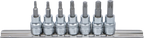 Conjunto de Encaixes para Pontas Torx | 3/8" | T15 - T50 | 7 peças