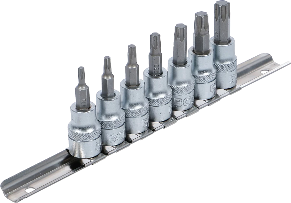 Conjunto de Encaixes para Pontas Torx | 3/8" | T15 - T50 | 7 peças