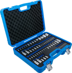 Conjunto de encaixes de chaves de caixa e de encaixes de pontas | Perfil E / Perfil T (para Torx) / Perfil T (para Torx) com perfuração / Perfil TP (para Torx Plus) | 60 peças