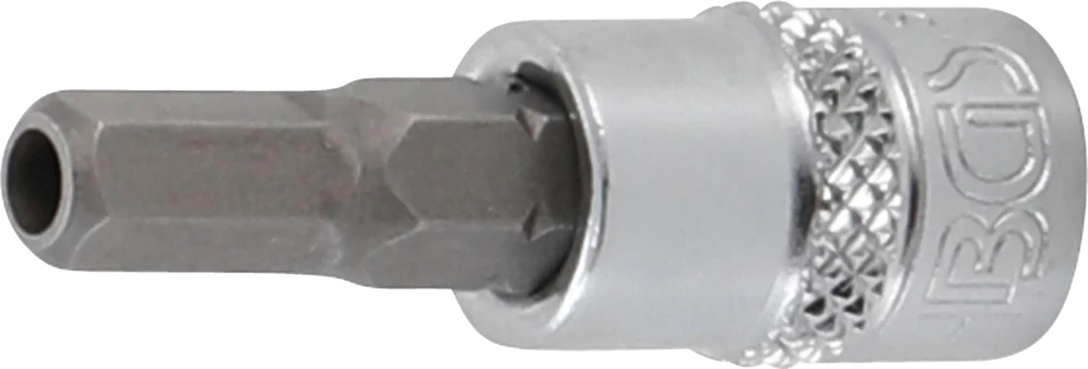 Conjunto de Encaixes para Pontas | Sextavado Interno com Furo | 1/4" | 8 peças