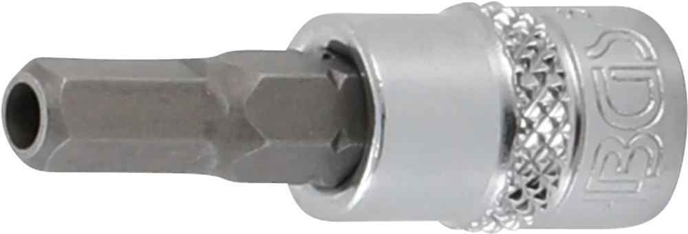 Conjunto de Encaixes para Pontas | Sextavado Interno com Furo | 1/4" | 8 peças