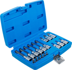Conjunto de Encaixes para Pontas | Sextavado Interno | 1/4" + 1/2" | 18 peças