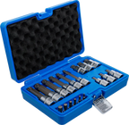 Conjunto de Encaixes para Pontas XZN | 1/4" e 1/2" | 18 peças