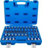 Conjunto de Encaixes para Pontas XZN | 1/2" | M5 - M16 | 26 peças