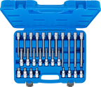 Conjunto de Encaixes para Pontas XZN | 1/2" | M5 - M16 | 26 peças