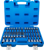 Conjunto de Encaixes para Pontas | Sextavado Interno Multi-Comprimento | 1/2" | 30 peças