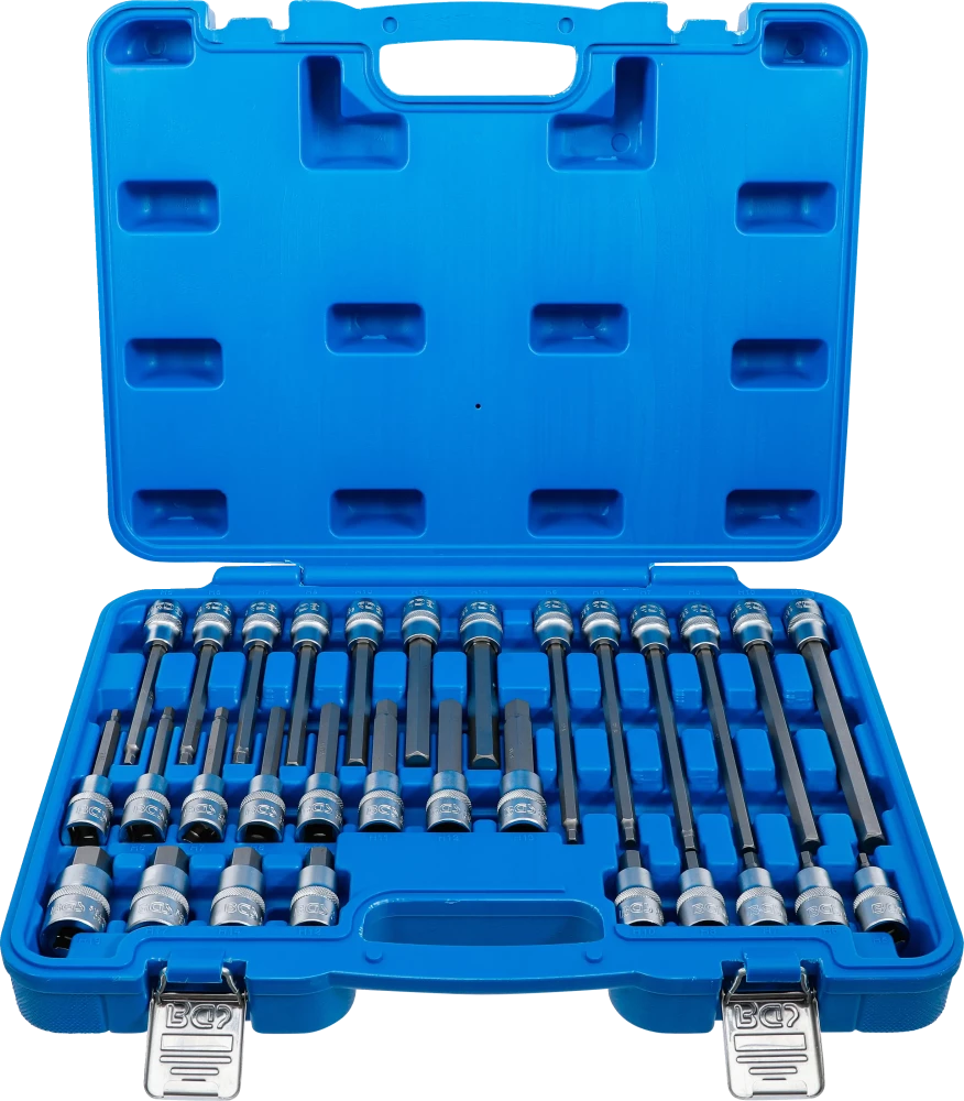 Conjunto de Encaixes para Pontas | Sextavado Interno Multi-Comprimento | 1/2" | 30 peças