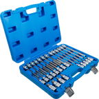 Conjunto de Encaixes para Pontas | Sextavado Interno Multi-Comprimento | 1/2" | 30 peças