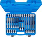 Conjunto de Encaixes Torx Multi-Comprimento | 1/2" | T20-T70 | 32 peças