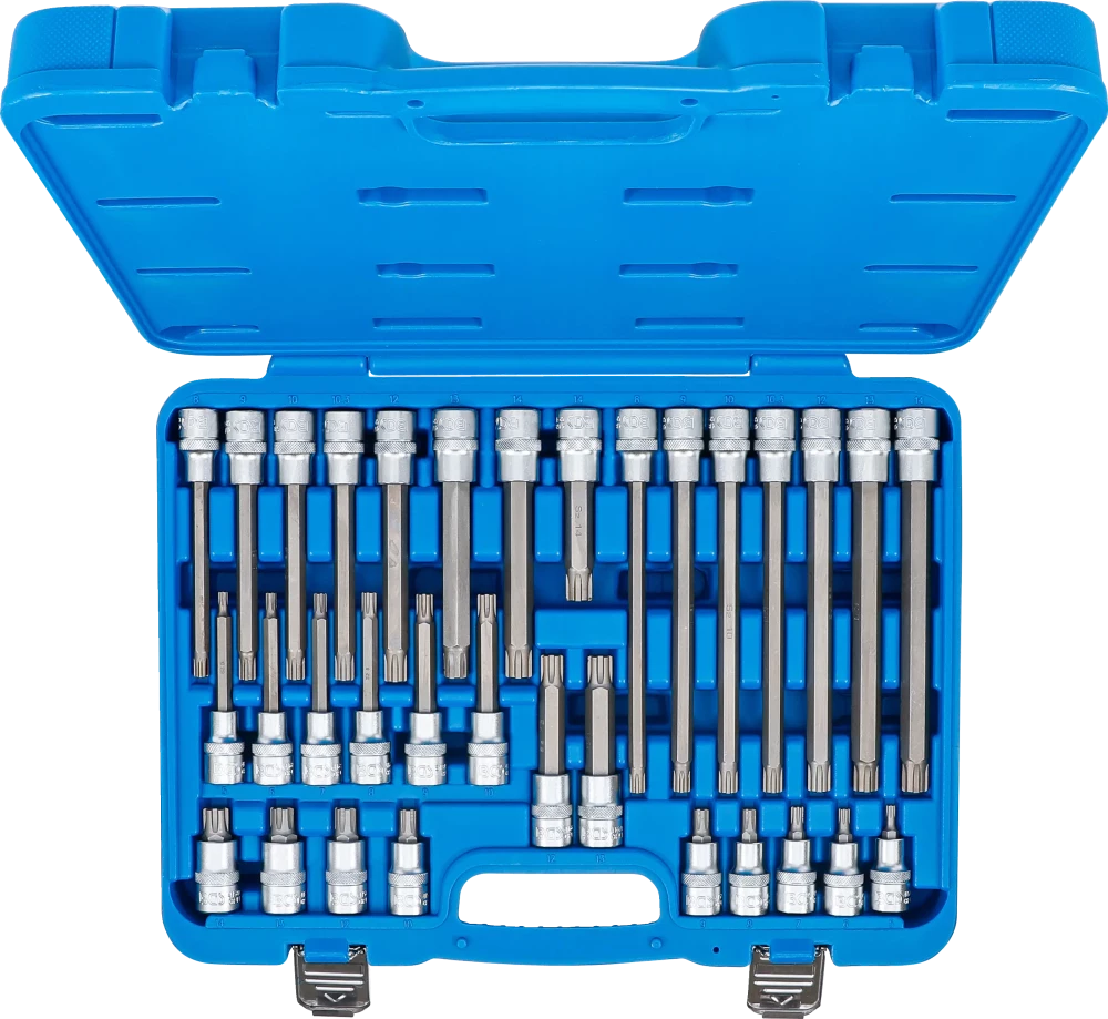 Conjunto de Encaixes para Pontas RIBE | 1/2" | M5 - M14 | 32 peças