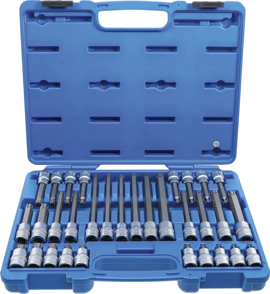 Conjunto de Encaixes Torx Plus (TP) | 1/2" | TP20 - TP70 | 32 peças