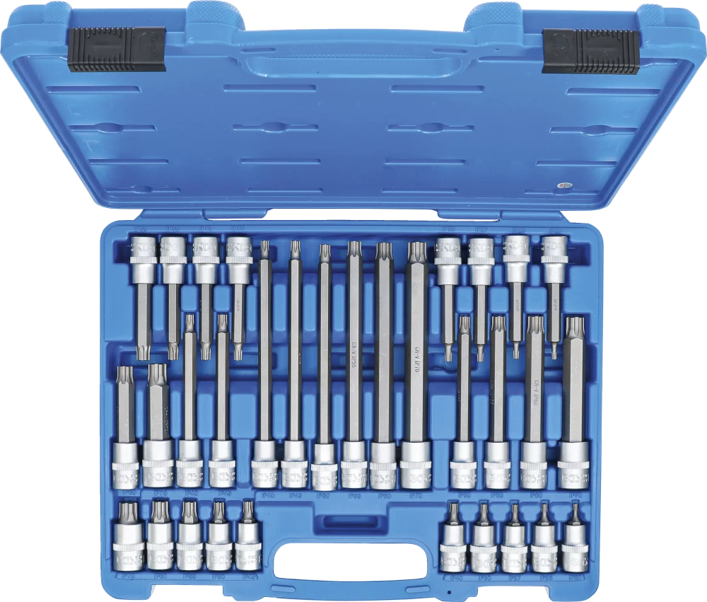 Conjunto de Encaixes Torx Plus (TP) | 1/2" | TP20 - TP70 | 32 peças