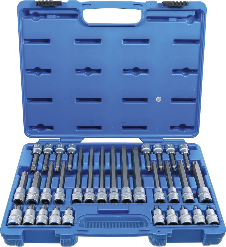 Conjunto de Encaixes Torx Plus com Furo (TPS) | 1/2" | TPS20 - TPS70 | 32 peças