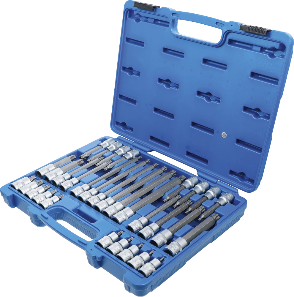 Conjunto de Encaixes Torx Plus com Furo (TPS) | 1/2" | TPS20 - TPS70 | 32 peças