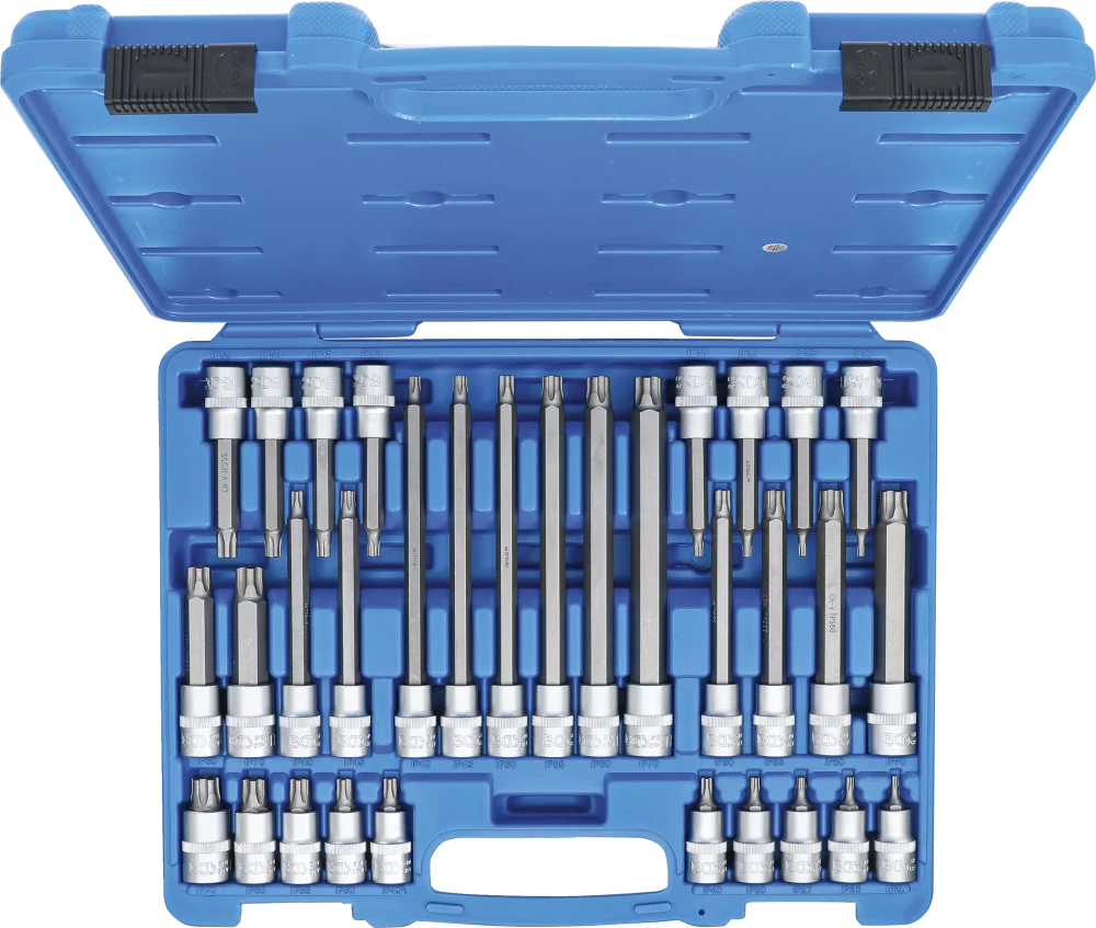 Conjunto de Encaixes Torx Plus com Furo (TPS) | 1/2" | TPS20 - TPS70 | 32 peças