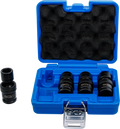 Conjunto de encaixes para rótula esférica de impacto | Entrada de quadrado interno de 12,5 mm (1/2") | 4 peças