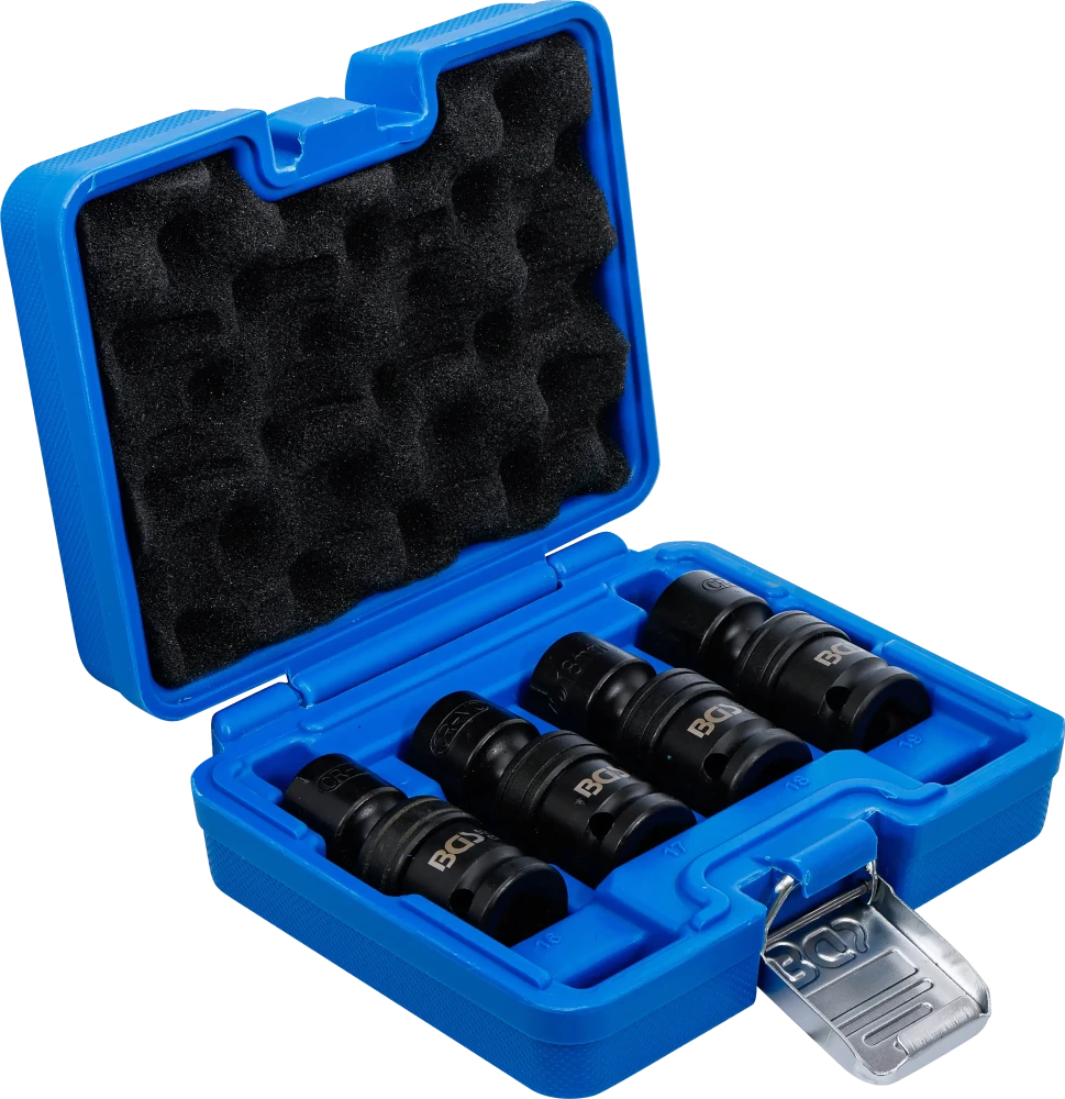 Conjunto de encaixes para rótula esférica de impacto | Entrada de quadrado interno de 12,5 mm (1/2") | 4 peças