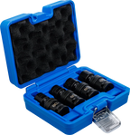 Conjunto de encaixes para rótula esférica de impacto | Entrada de quadrado interno de 12,5 mm (1/2") | 4 peças