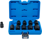 Conjunto de encaixes para chave de caixa de impacto sextavados | Entrada de quadrado interno de 12,5 mm (1/2") | 10 - 24 mm | 10 peças