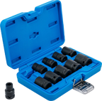 Conjunto de encaixes para chave de caixa de impacto sextavados | Entrada de quadrado interno de 12,5 mm (1/2") | 10 - 24 mm | 10 peças