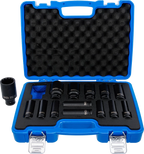 Conjunto de encaixes para chave de caixa de impacto Gear Lock | Entrada de quadrado interno de 12,5 mm (1/2") | 10 - 32 mm | 14 peças