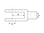 Forquilha Métrico M12 (DIN 71751) (S.52308)