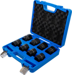 Conjunto de encaixes para chave de caixa de impacto | Entrada de quadrado interno de 20 mm (3/4") | 22 - 38 mm | 8 peças