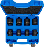 Conjunto de encaixes para chave de caixa de impacto | Entrada de quadrado interno de 20 mm (3/4") | 22 - 38 mm | 8 peças