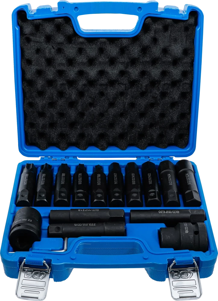 Conjunto de pontas para camiões | 20 mm (3/4") + 25 mm (1") | 16 peças