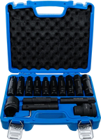 Conjunto de pontas para camiões | 20 mm (3/4") + 25 mm (1") | 16 peças