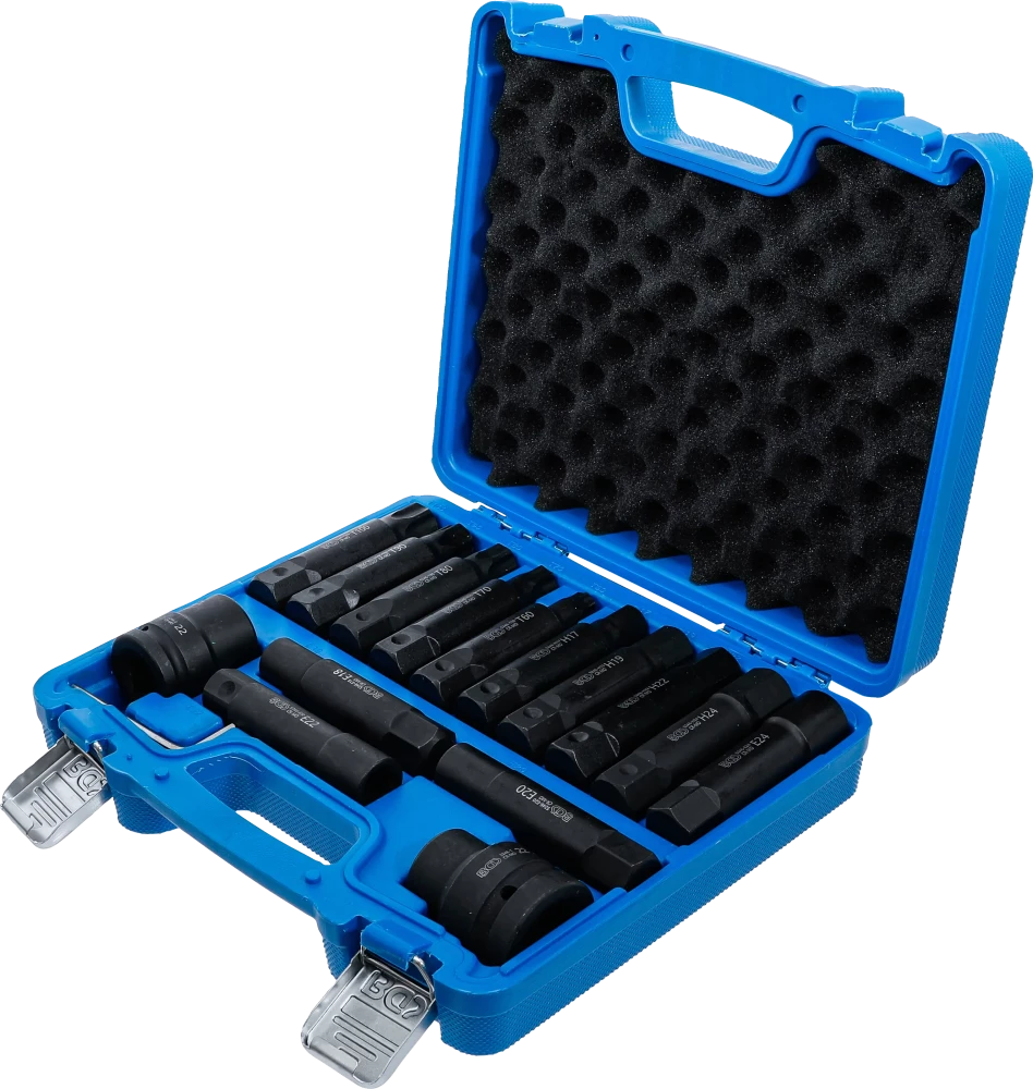 Conjunto de pontas para camiões | 20 mm (3/4") + 25 mm (1") | 16 peças