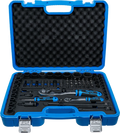 Conjunto de Chaves de Caixa de Impacto 1/4"+1/2" | 69 Peças