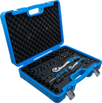 Conjunto de Chaves de Caixa de Impacto 1/4"+1/2" | 69 Peças