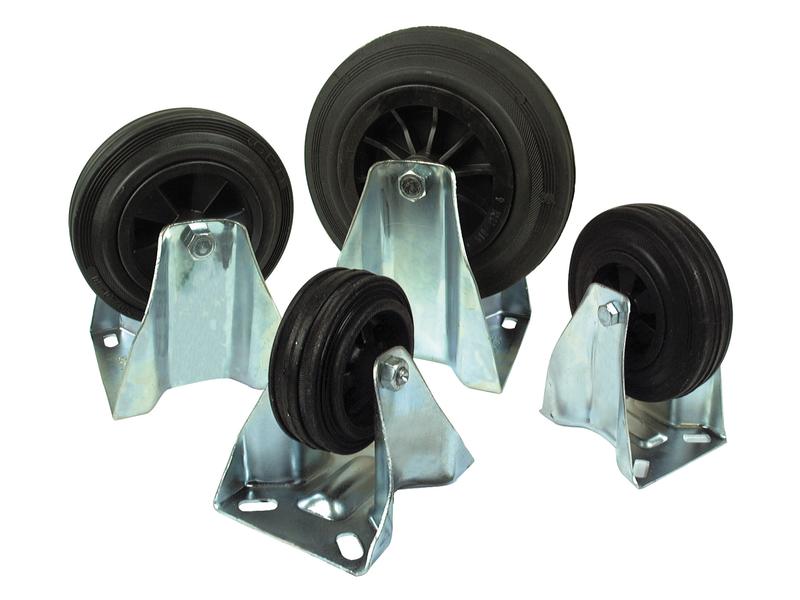 Roda borracha - Capacidade: 50kgs, Diâmetro da roda: 80mm (S.52577)