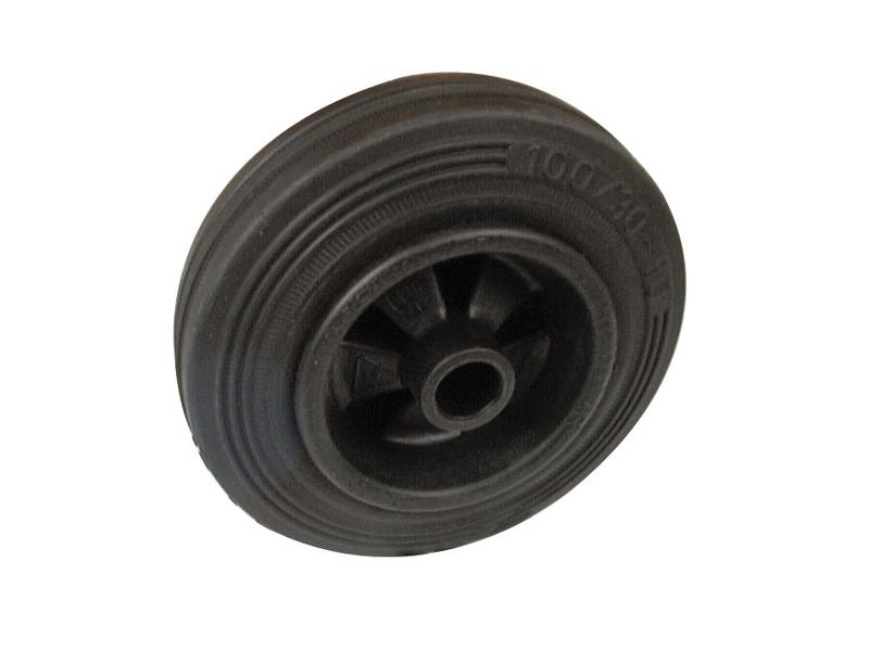 Roda borracha - Capacidade: 75kgs, Diâmetro da roda: 100mm (S.52581)